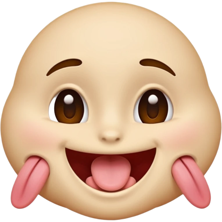 Face with tongue out, smiling and blushing and eyes rolled back  emoji