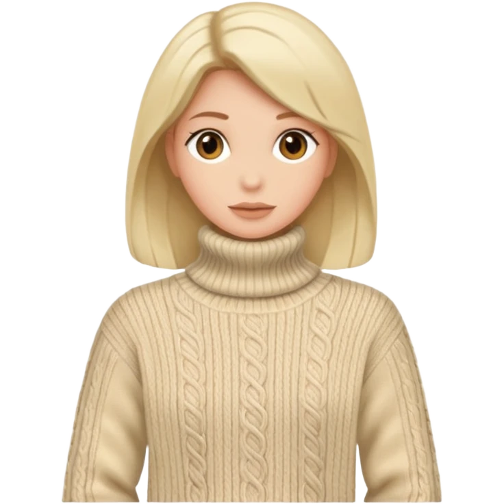 beije turtleneck sweater emoji