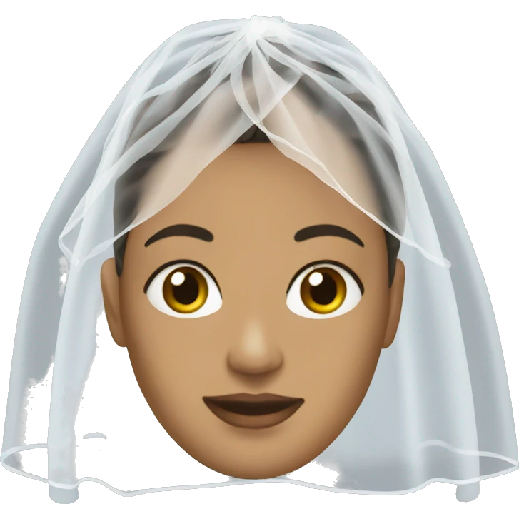 Wedding veil emoji