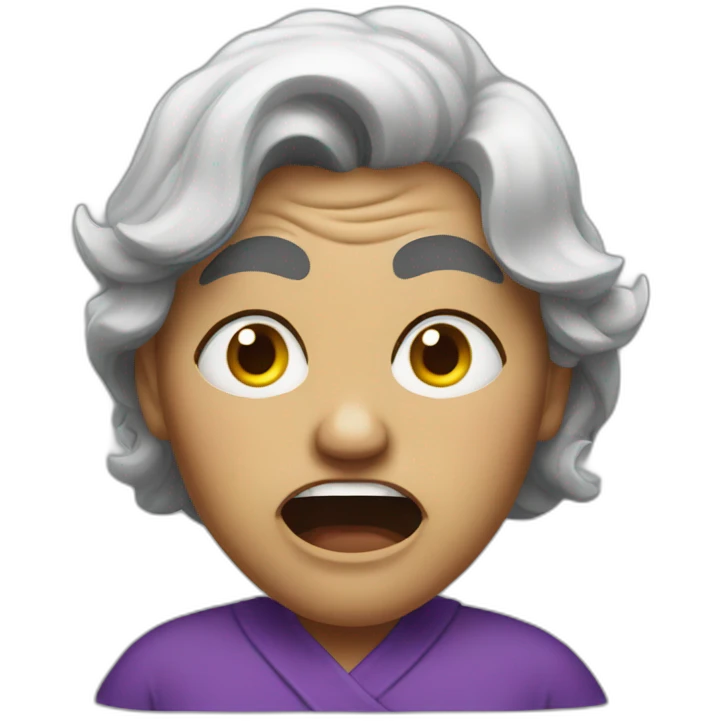 angry aunty emoji