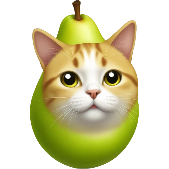 pear cat emoji