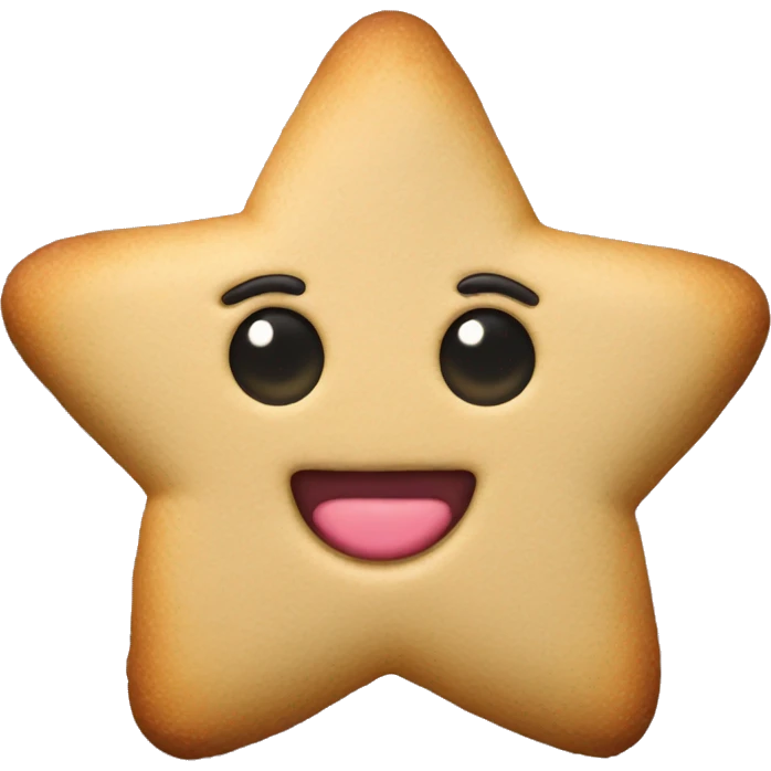 star shaped cookie emoji