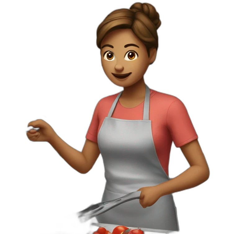 Woman cooking emoji