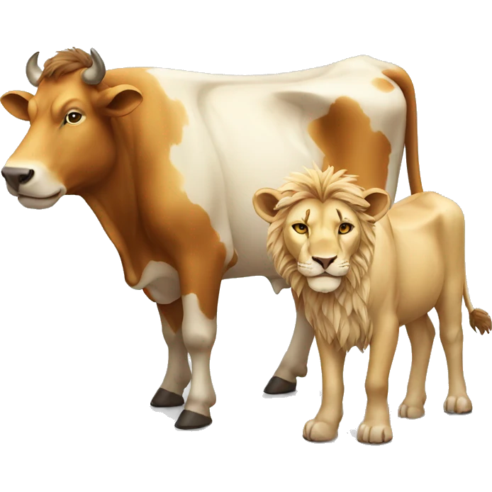 cow + lion emoji