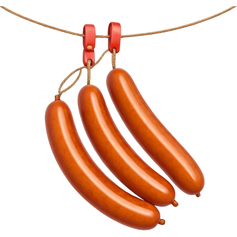 sausages on a string
Apple emoji style emoji