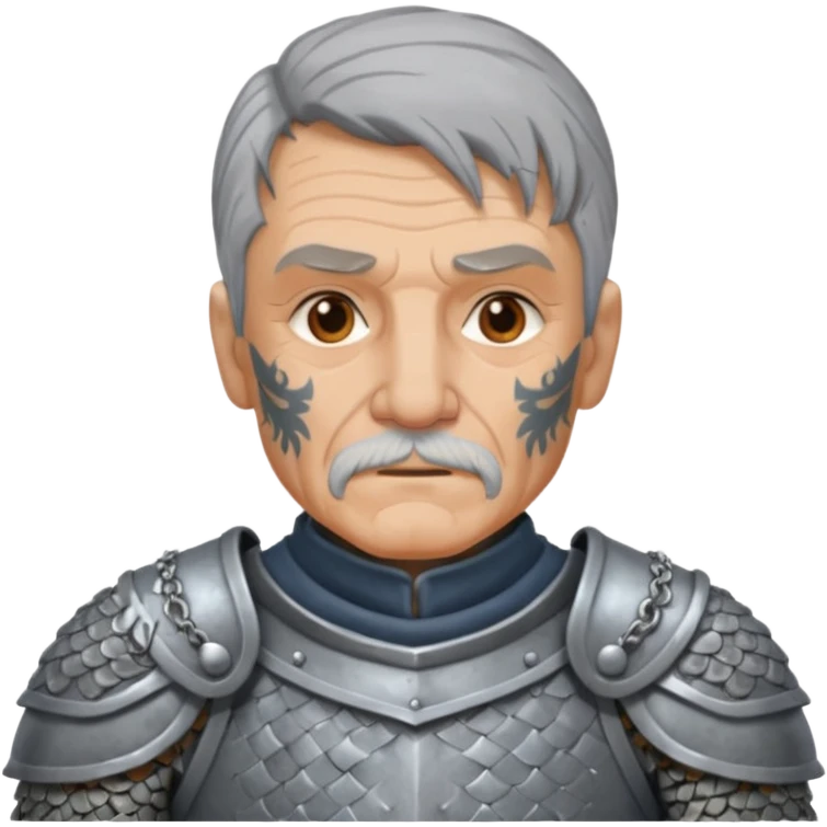 elderly tattooed knight emoji