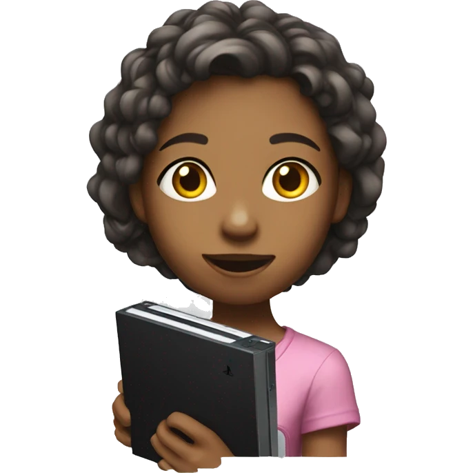 Girl playing on PlayStation  emoji