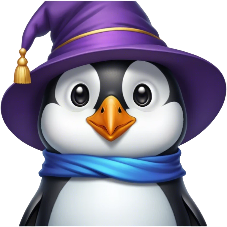 Penguin Wizard emoji