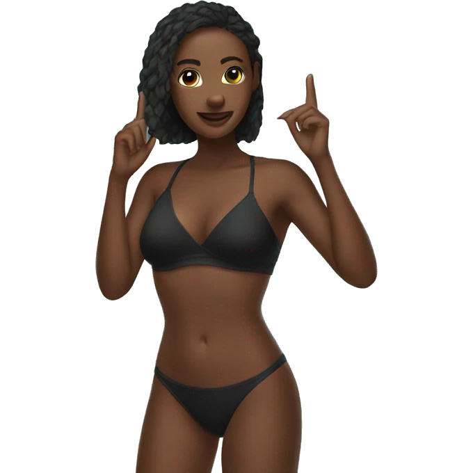 Black bikini emoji