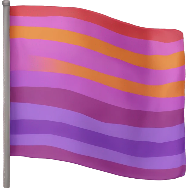 Lesbian pride flag emoji