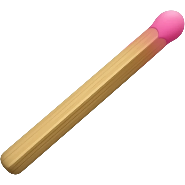 match stick with pink fire straight up emoji