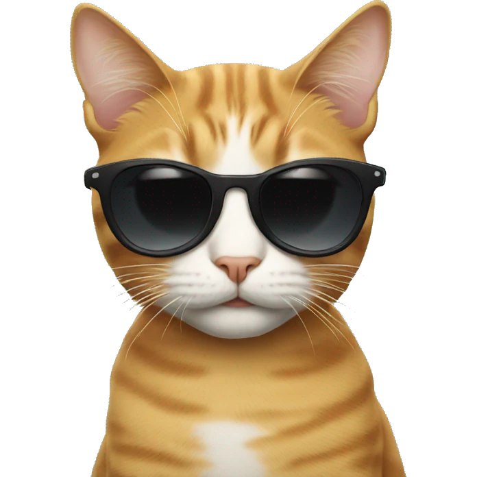 Cat with sunglasses emoji