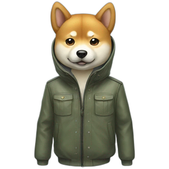 Shiba-inu-with-jacket emoji