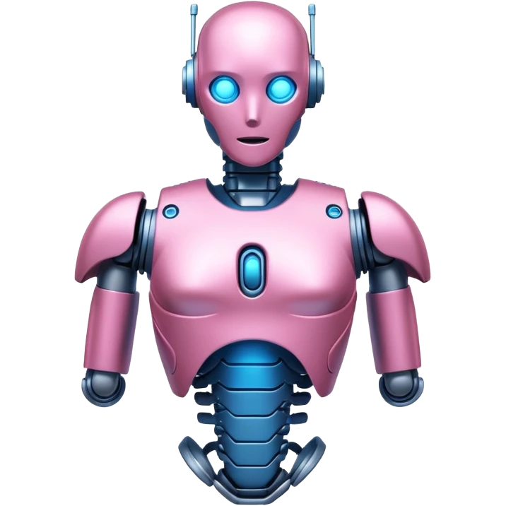 pink robotic cybernatic ltorsoeg emoji