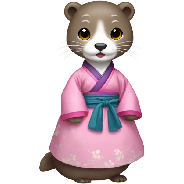 Hanbok dress otter emoji