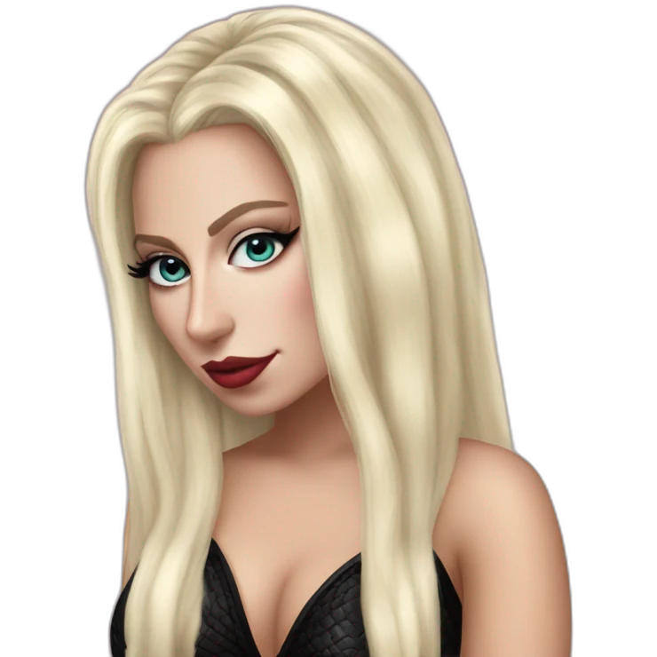 Lady gaga Harley Queen cheveux blond emoji