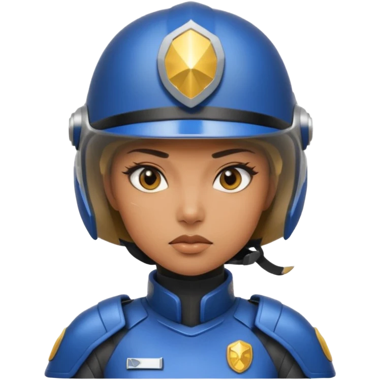Futuristic woman cop emoji