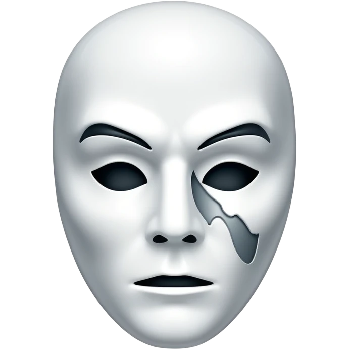 phantom of the opera half porcelain mask emoji