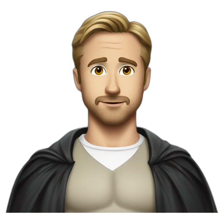 Ryan gosling in the role of batman emoji