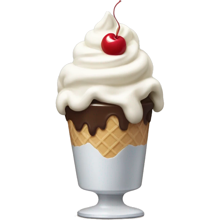 ice cream sundae emoji