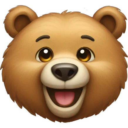 smiling bear emoji