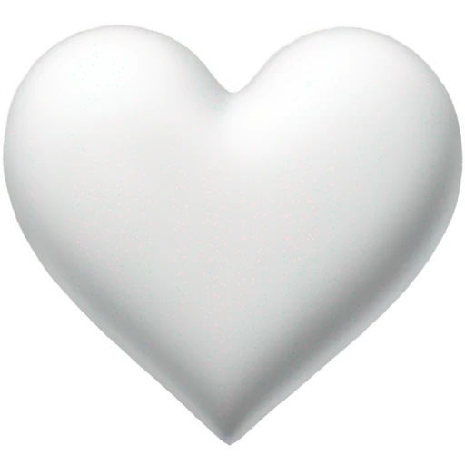 white heart with glitter emoji