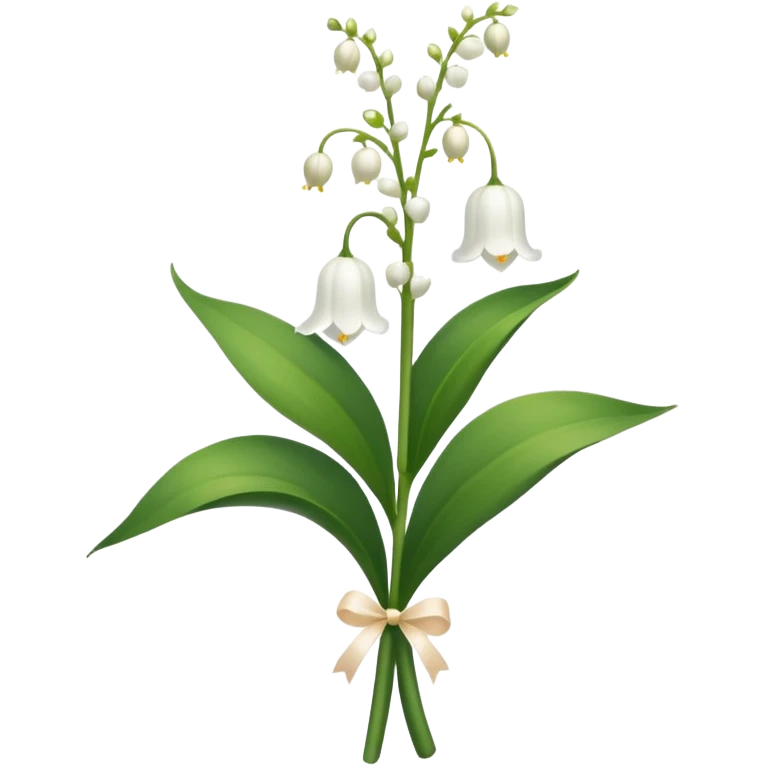 White lily of the valley  emoji
