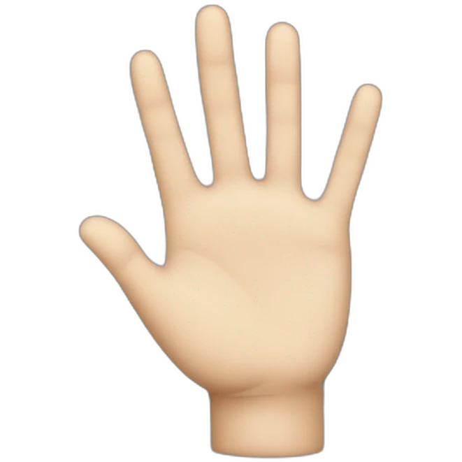 give a hand emoji