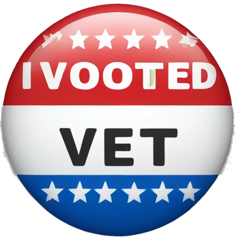 I voted sticker emoji