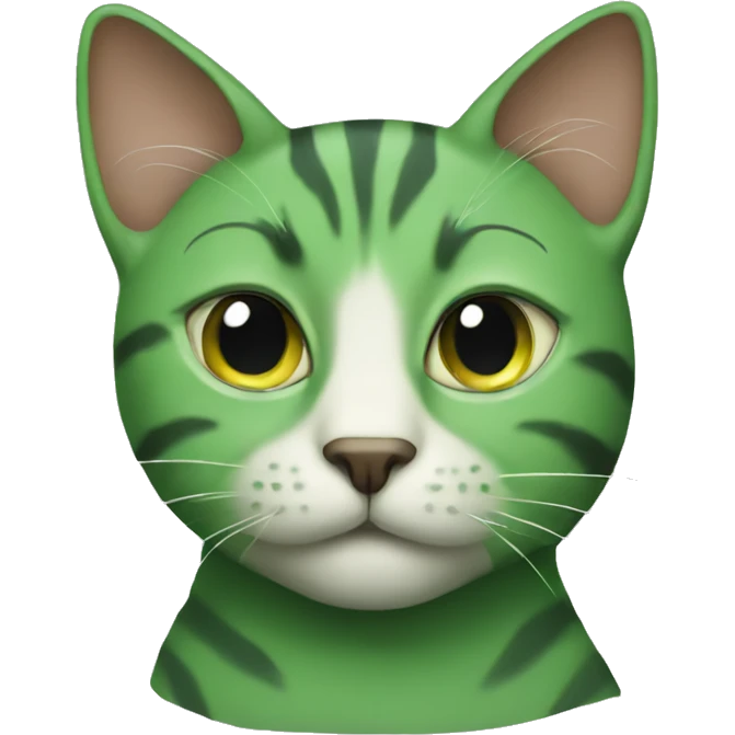 green cat emoji