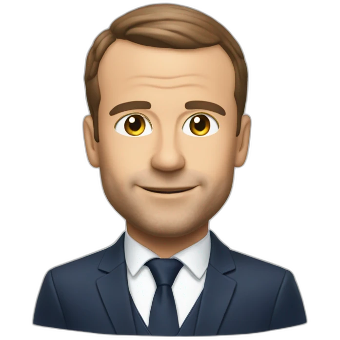 macron qui tient un ballon de foot emoji