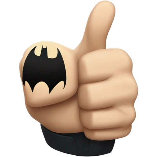 Batman THUMB UP emoji