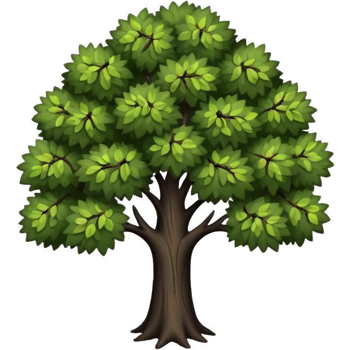 Boison tree in blackمع قليل من الاغصان emoji