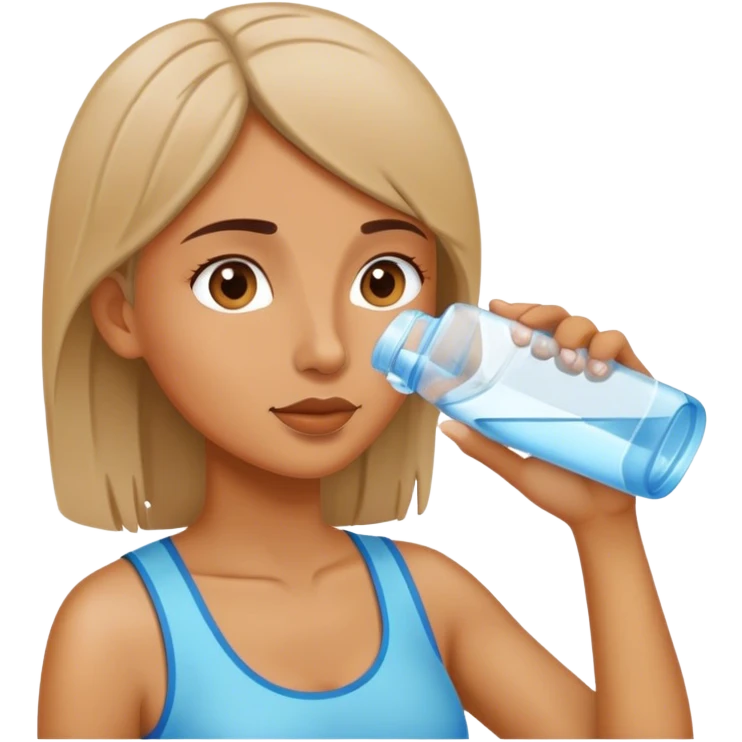 woman drinking water emoji