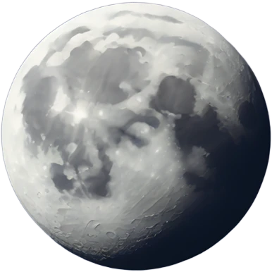 moon on the sky background emoji