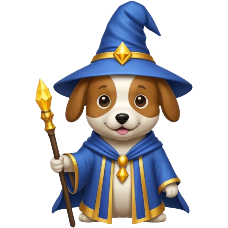 Dog wizard emoji