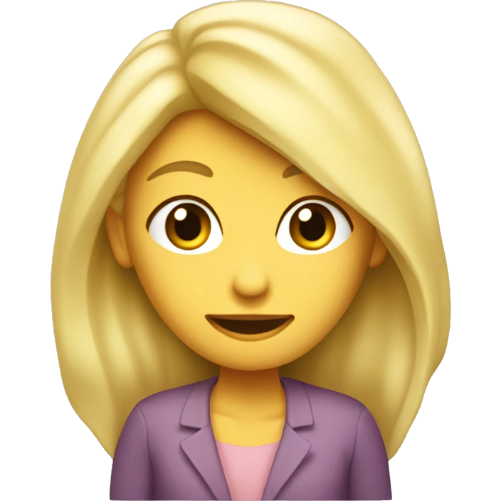 Un dinausore avec la tête d’une femme blonde emoji
