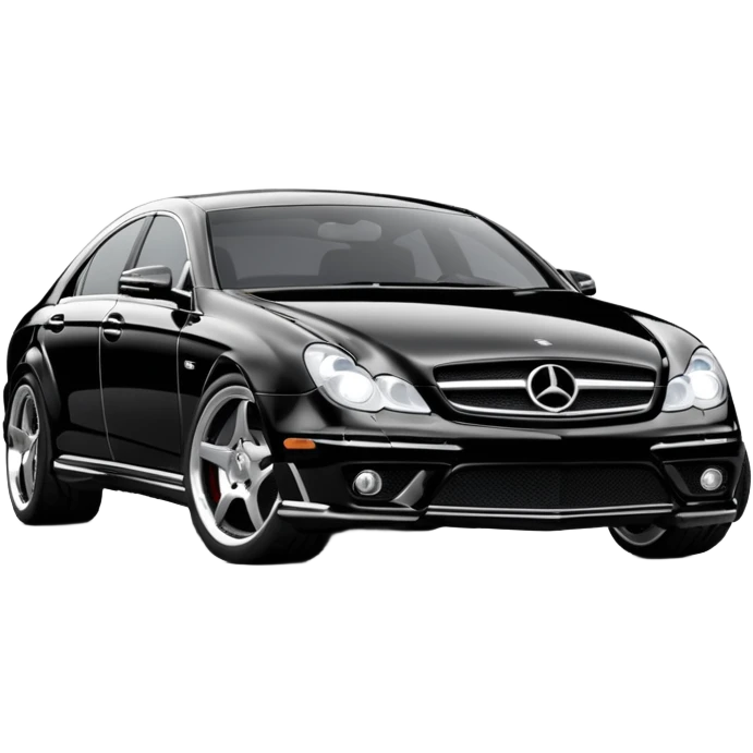 2006 cls 55 amg w219 mercedes Obsidian black paint code c197 emoji