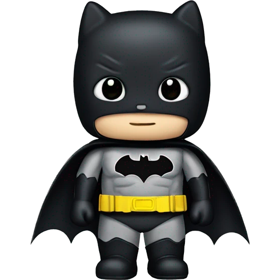 Hello kitty as Batman emoji
