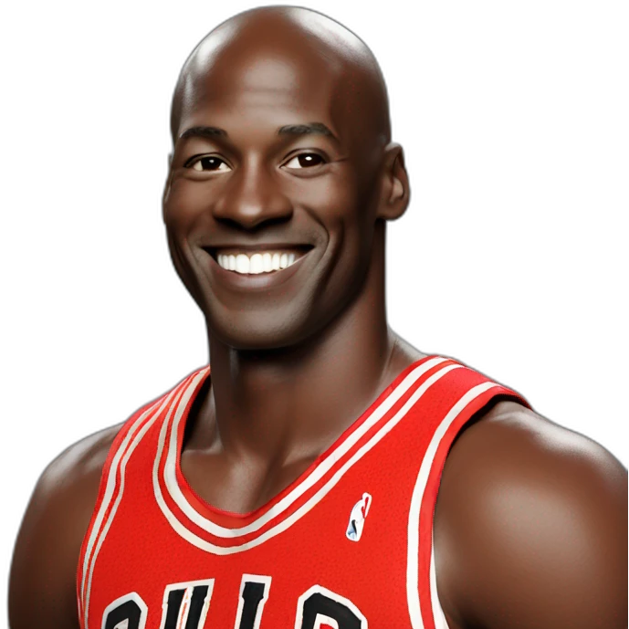 Michael Jordan smiling emoji