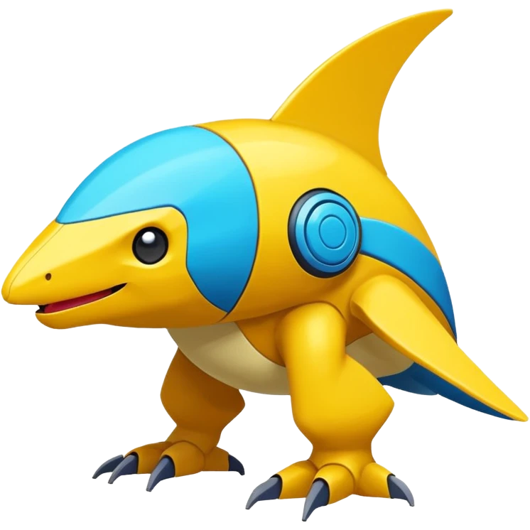 Helioptile-Heliolisk-Miraidon-Pokémon, full body emoji