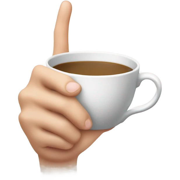 Holding Teacup with pinky up emoji
