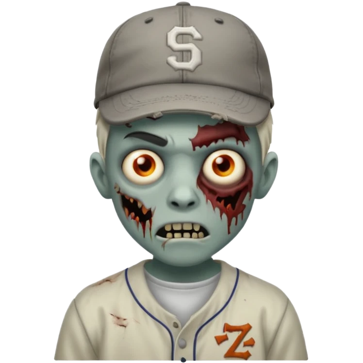 baseball hatted zombie emoji