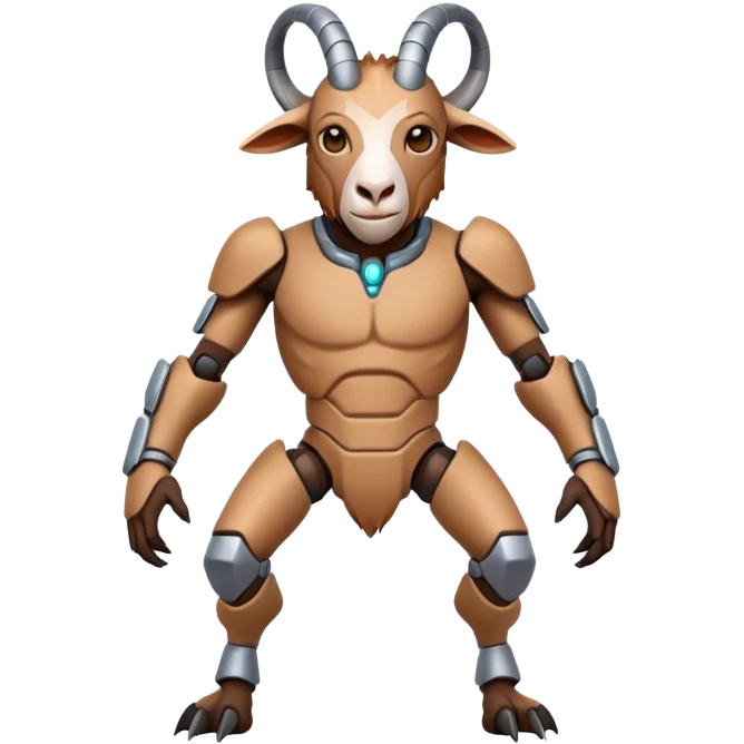 Cybernetic Goat(Ram) man emoji