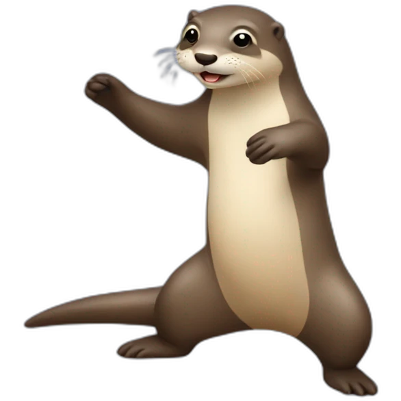 Une loutre qui dance la salsa emoji