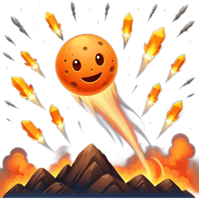 falling meteoroids  emoji