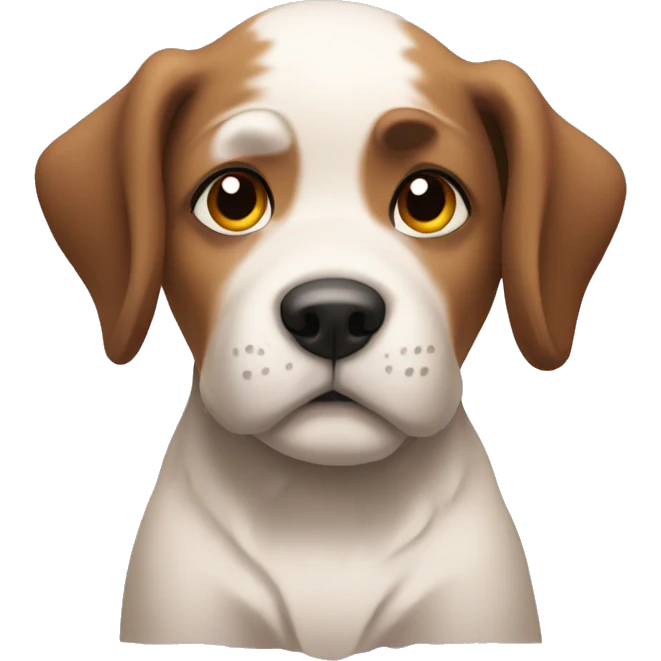 Tired puppy in pupsville  emoji