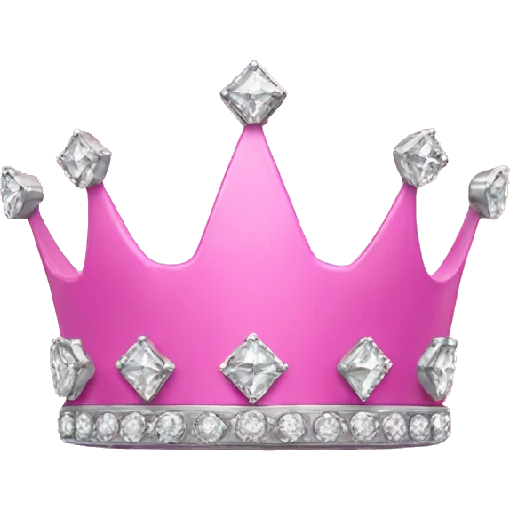 Pink crown with diamond nda emoji
