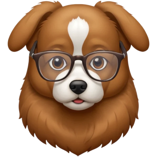 Dog and Glasses emoji