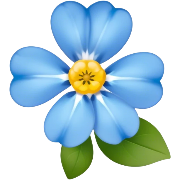 The forget me not flower emoji